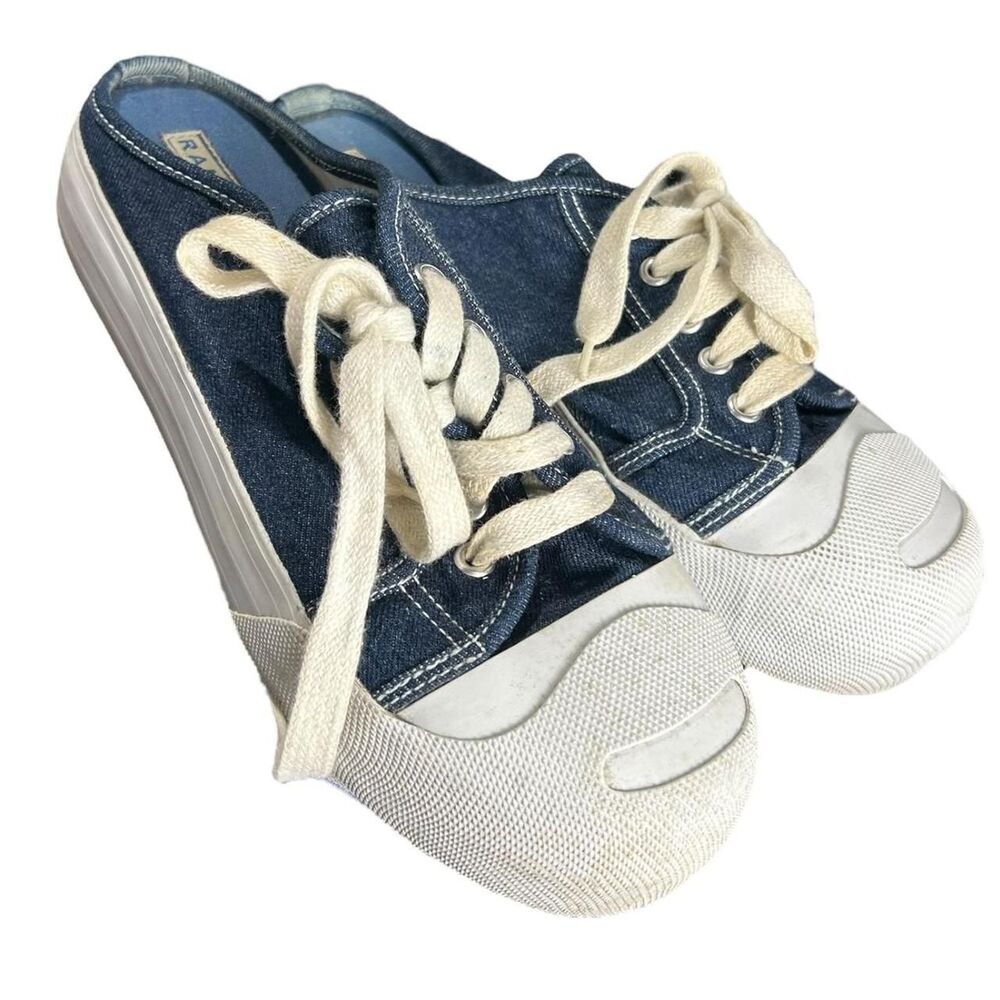 Rampage Women's Navy and White Slides
